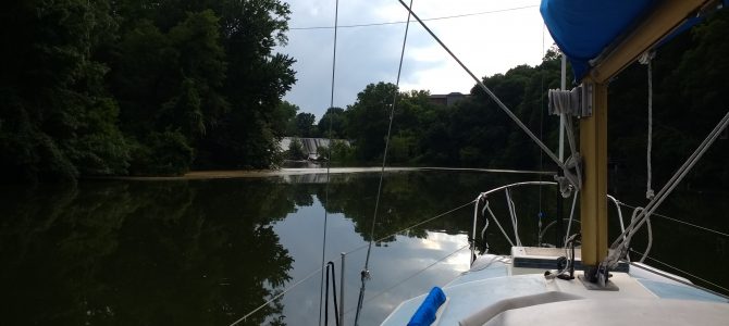 Mast lowered